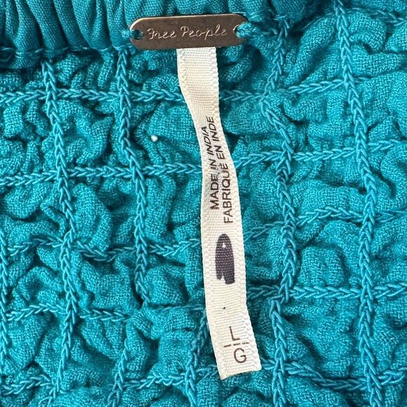 Free People Ruched Halter Crop Top - Size Large - Picture 4 of 4